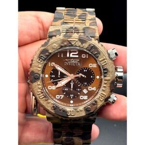 Invicta 48620 Pro Diver Werewolf Men's Stainless Steel Watch 52mm Aqua Plating